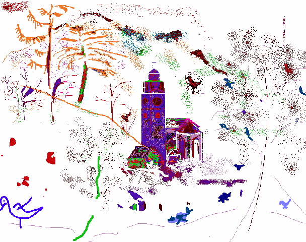 Clocher bleu