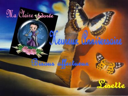 Bon Anniversaire à Claire-Gina